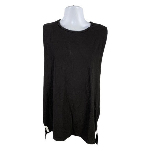 NEW Zyia Active Men's Black Athletic Cutoff Split T Tank - S