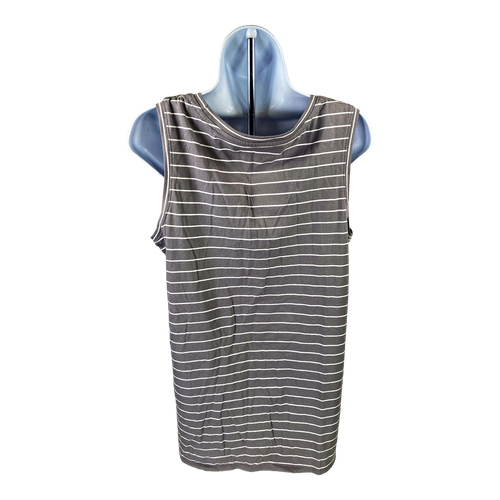 NEW Gear Women’s Gray Ole Miss Mississippi Striped Tank Top - M image 2