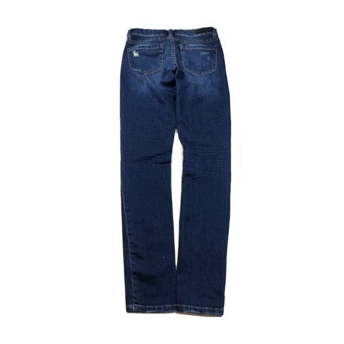 BlankNYC Women's Dark Wash Distressed Skinny Stretch Jeans - 25 image 2