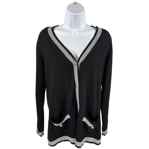 NEW Verve Ami Women's Black Long Sleeve Cardigan Sweater - S
