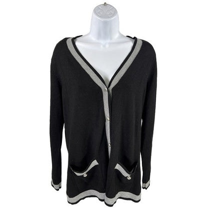 NEW Verve Ami Women's Black Long Sleeve Cardigan Sweater - S