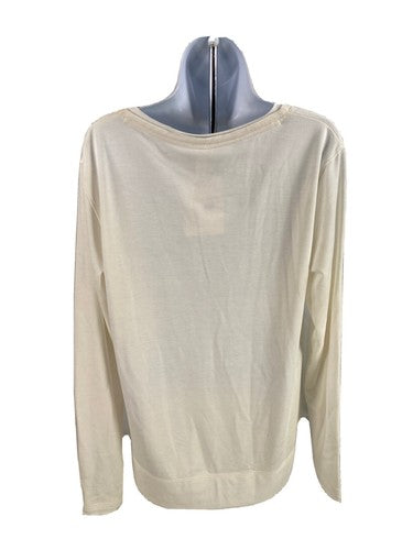 NEW Gear Women's White Knit Gonzaga Chicago Sweatshirt - M image 2
