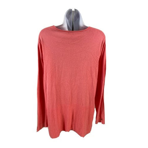 J.Jill Women's Pink Long Sleeve Thin Knit Sweater - S image 2