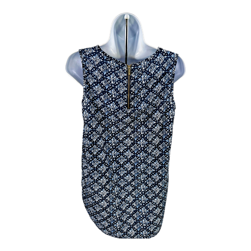 Michael Kors Women’s Blue Zipper Back Sleeveless Tank Top - S image 2