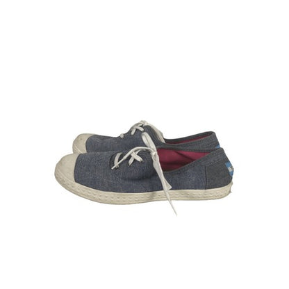 Toms Girls Youth Blue Fabric Zuma K Low Top Sneakers Shoes - 4 image 5