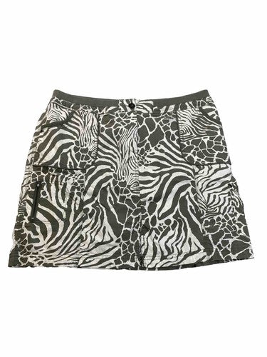 Chico's Women's Green/White Lightweight Skirt - 3/16
