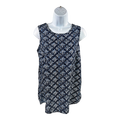 Michael Kors Women’s Blue Zipper Back Sleeveless Tank Top - S