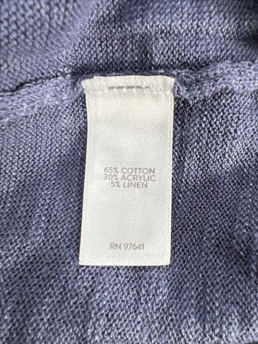 J. Jill Women's Blue Long Sleeve V-Neck Sweater - XS image 4