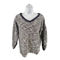 Coldwater Creek Women's Blue/White Terry Knit Sweater Sz M