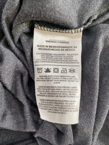 Nike Women's Gray MSU College Playoffs V-Neck Athletic Cut T-Shirt - L image 4
