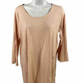 J. Jill Pure Women's Pink Asymmetric Button Tunic Shirt Top - M
