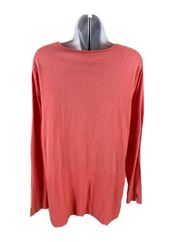 J.Jill Women's Pink Long Sleeve Thin Knit Sweater - S image 2