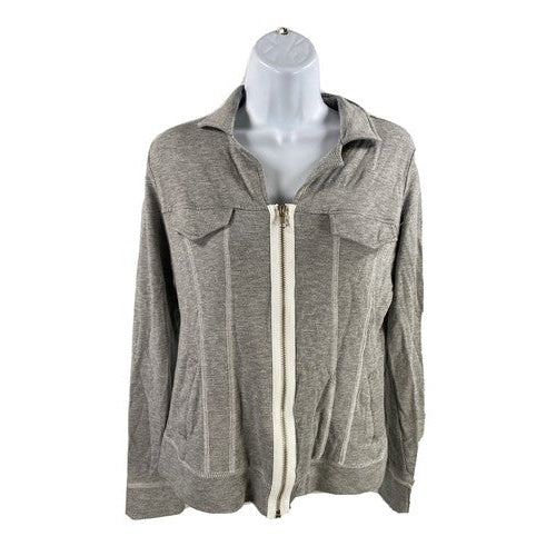 Trouble at the Mill Women's Gray Made in USA Full Zip Sweatshirt Sz S