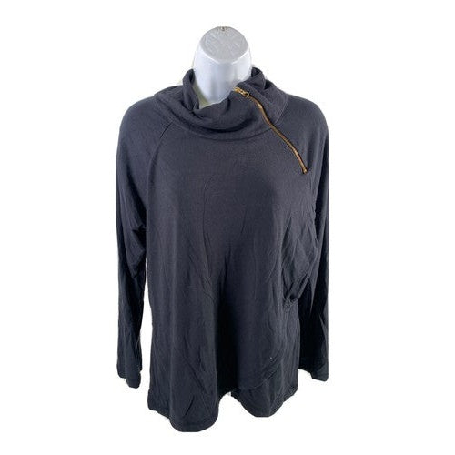 Duffield Lane Women's Blue Long Sleeve Front Casual Shirt - M