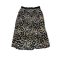 NEW Dressbarn Women's Brown Animal Print Midi Hi-Low Lined Skirt - XS