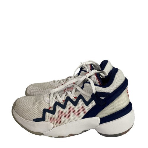 Adidas Men's White USA Donovan Mitchell FY0872 Lace Up Sneakers - 5.5 image 5
