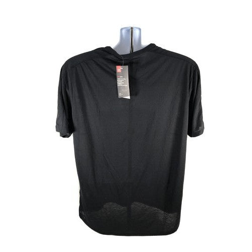NEW Under Armour Men Black Wichita State Seamless Short Sleeve Shirt Sz L image 2