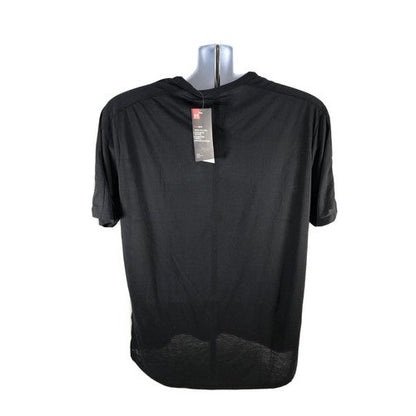 NEW Under Armour Men Black Wichita State Seamless Short Sleeve Shirt Sz L image 2