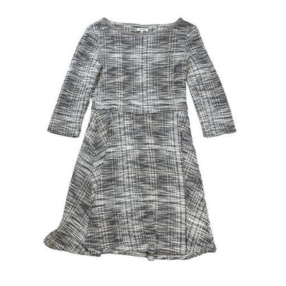 Max Studio Women's White/Black Tweed A-Line Dress - S