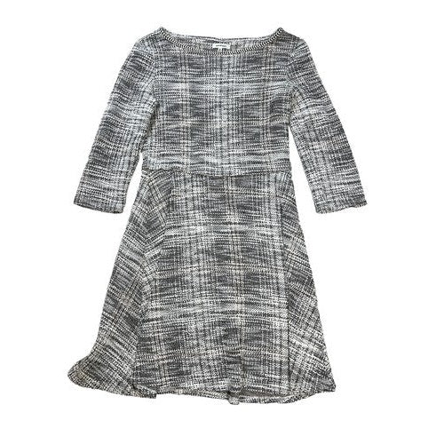 Max Studio Women's White/Black Tweed A-Line Dress - S