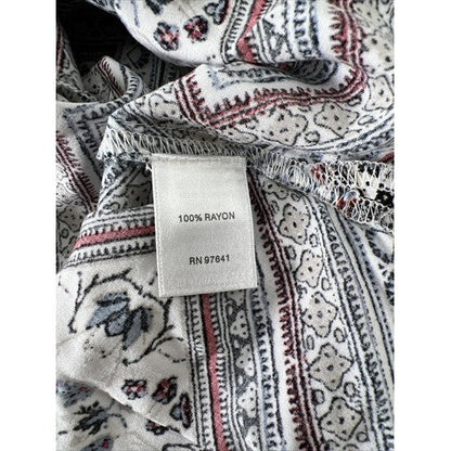 J. Jill Women's Multi-Color Paisley 3/4 Sleeve Top - XS image 4