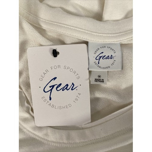 NEW Gear Women's White Knit Gonzaga Chicago Sweatshirt - M image 3