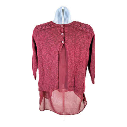 Lucky Brand Women’s Red Burgundy Layered Sweater - S image 2