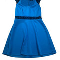 Guess Women's Blue Lace Accent Sleeveless Shift Dress - 12