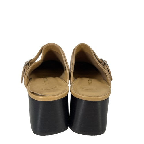 Naturalizer Men's Tan Leather Block Heel Clogs - 7 image 4