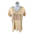 NEW Gear Women’s Beige Ole Miss Rebels V-Neck T-Shirt - M