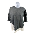 Matilda Jane Women’s Gray/White In the Clouds Eyelet Layered Shirt - S
