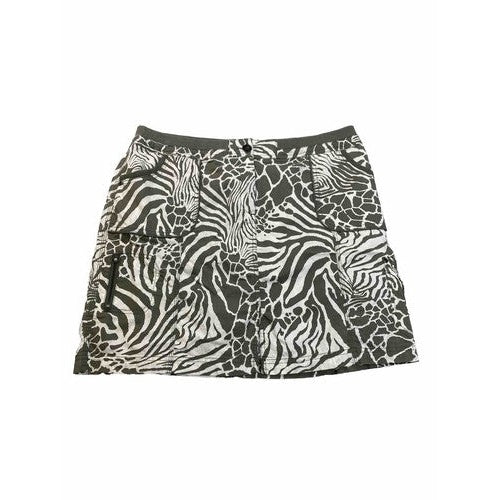 Chico's Women's Green/White Lightweight Skirt - 3/16