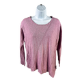 Pure Jill Women’s Purple Long Sleeve Slit Side Shirt - S Petite