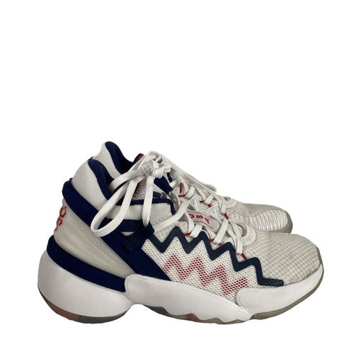 Adidas Men's White USA Donovan Mitchell FY0872 Lace Up Sneakers - 5.5