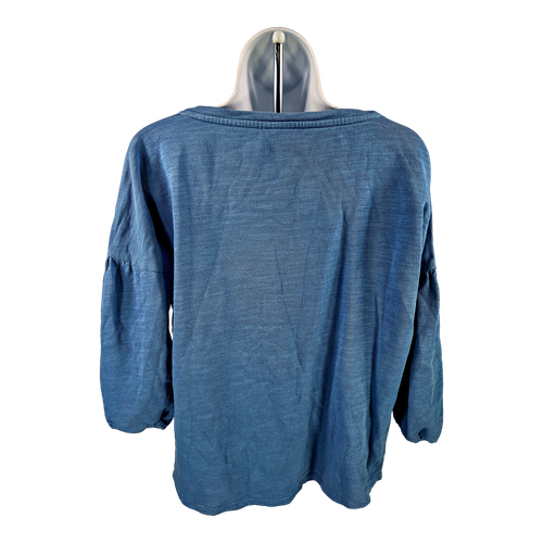 Pure J.Jill Women’s Blue 3/4 Balloon Sleeve Knit Top - S image 2