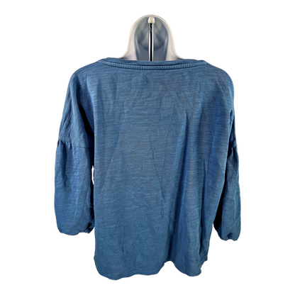 Pure J.Jill Women’s Blue 3/4 Balloon Sleeve Knit Top - S image 2