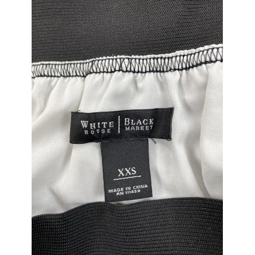 White House Black Market Women's Black Tiered Skirt - XXS image 3