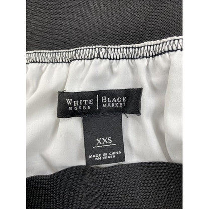 White House Black Market Women's Black Tiered Skirt - XXS image 3