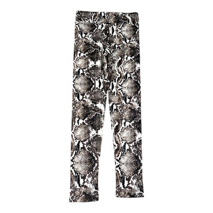NEW Kodak Women’s Brown/White Shinny Snake Print Leggings - S image 2