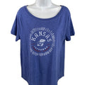 NEW Alternative Women's Blue Kansas Jayhawks Short Sleeve T-Shirt - M