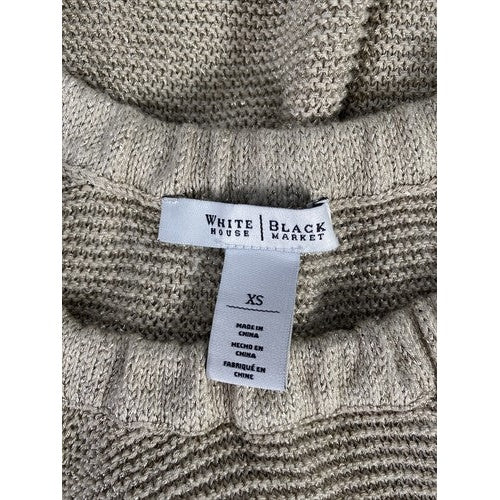 White House Black Market Women's Gold Sleeveless Sweater Sz XS image 3