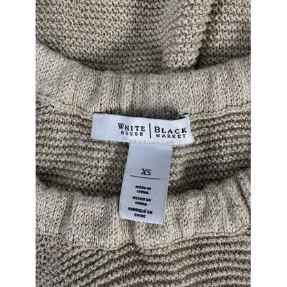 White House Black Market Women's Gold Sleeveless Sweater Sz XS image 3