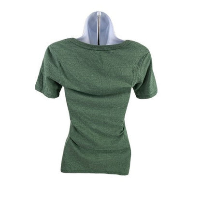 Nike Women's Green MSU Spartans Short Sleeve V-Neck T-Shirt - XS image 2