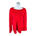 Ann Taylor Women’s Red Long Bell Sleeve Sweater - M