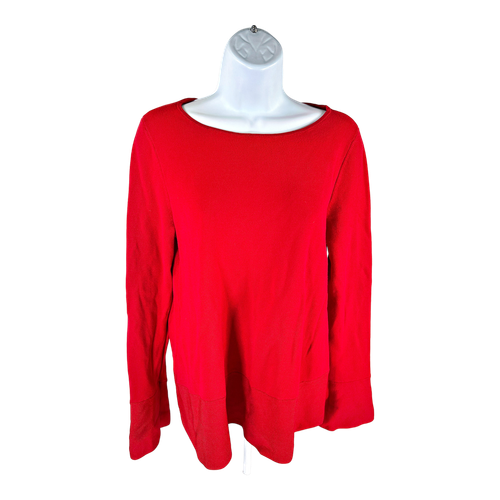 Ann Taylor Women’s Red Long Bell Sleeve Sweater - M