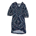Banana Republic Women’s Black 3/4 Sleeve Geometric Shift Dress - S