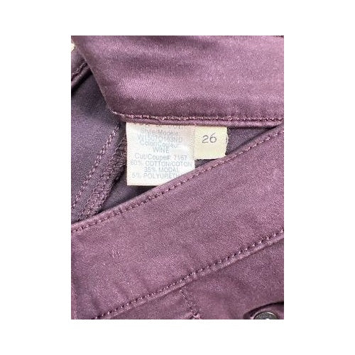 Rag and Bone Women’s Dark Purple Legging Zipper Ankle Pants - 26 image 5