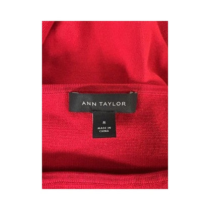 Ann Taylor Women’s Red Long Bell Sleeve Sweater - M image 3