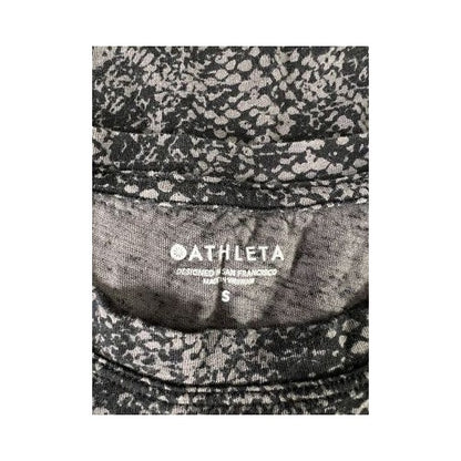 Athleta Women’s Black Daily Snake Print Short Sleeve T-Shirt - S image 3