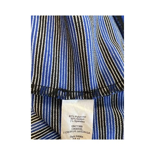 Madewell Women’s Blue/Black Striped Short Sleeve A-Line Dress - 2 image 4